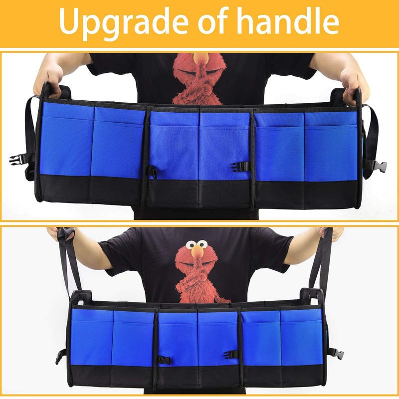 AUTOARK Multipurpose Car Trunk Organizer with Straps,Non-Slip Waterproof Bottom,Durable Collapsible Adjustable Compartments Cargo Storage,Upgraded Handle,AK-076 - Image 3